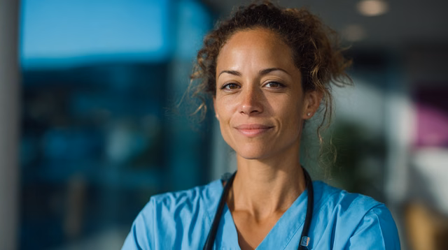 Médica confiante em clínica, Mediccont Hub Estratégico para Médicos